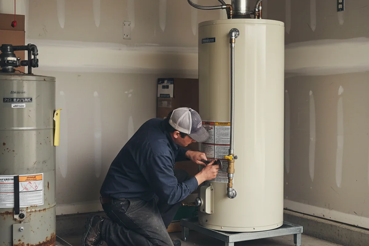 Water heater and shutoff valve replacement in Bainbridge